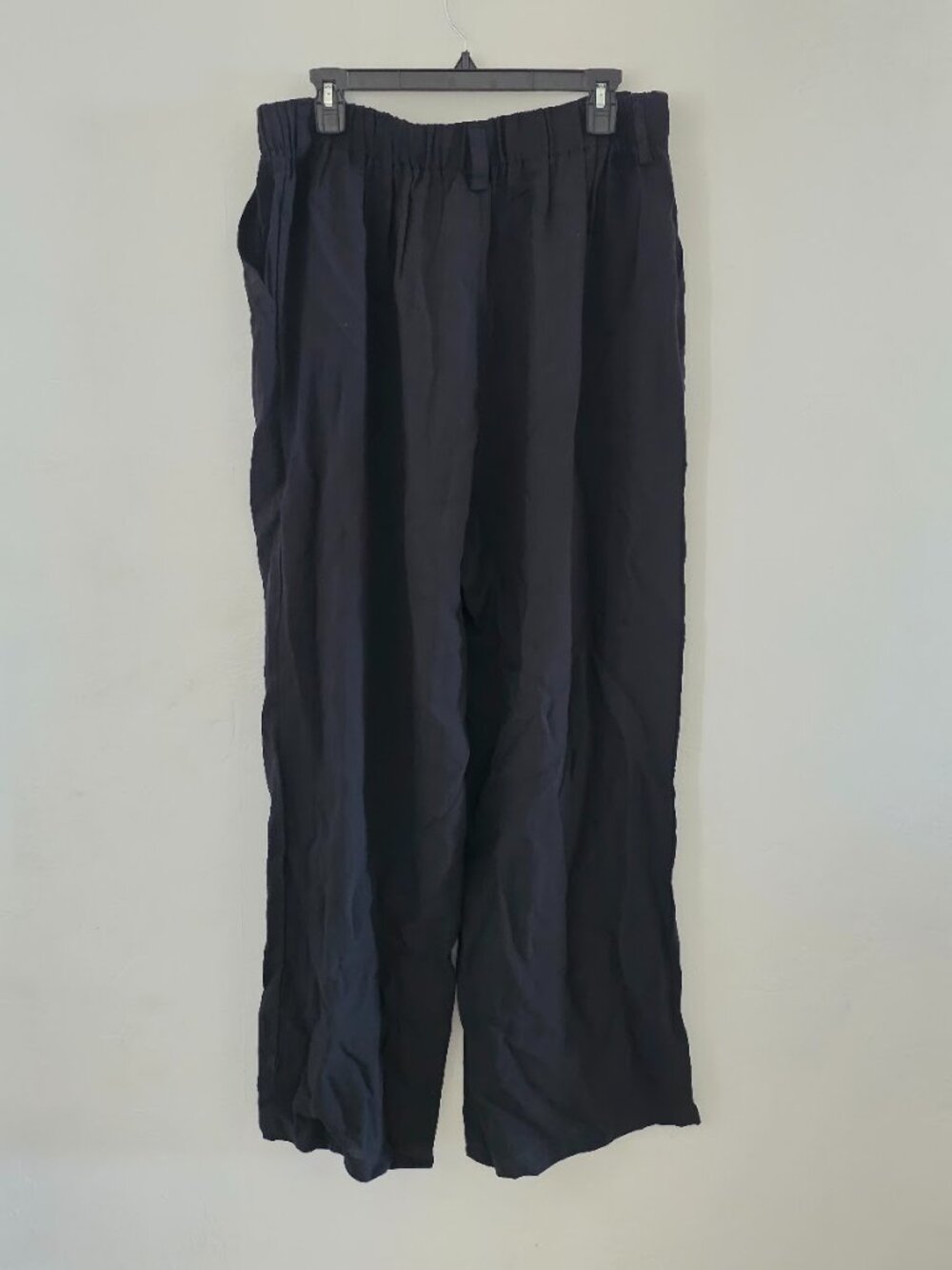 Halara Flex High Waisted Pleated Wide Leg Work Trousers Pants Black XL Tall - Picture 2 of 10